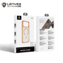 Case Lenyes CK224: transparencia anti-amarilleo with MagSafe ultra powerful