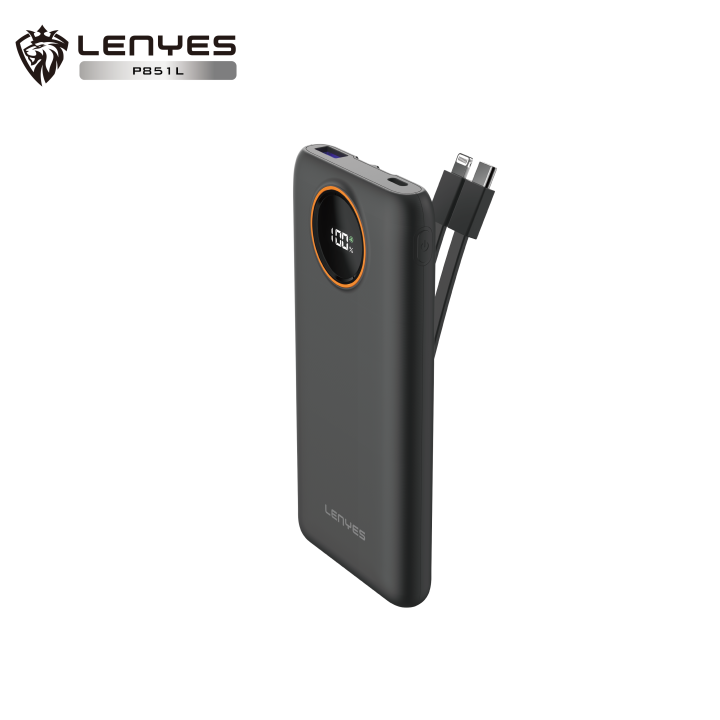 Power Bank Lenyes P851L – 10000mAh: Carga Super Rápida 22.5W