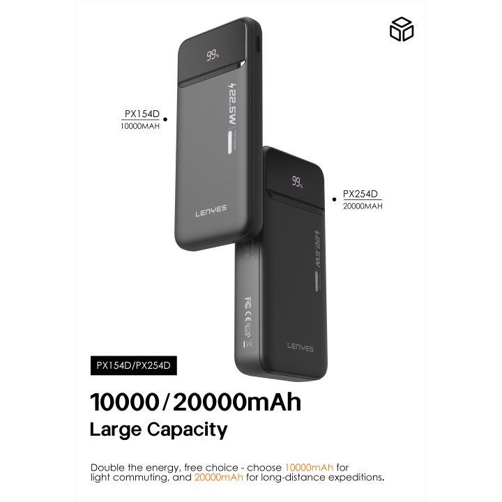 Power Bank Lenyes PX254D – 20000mAh