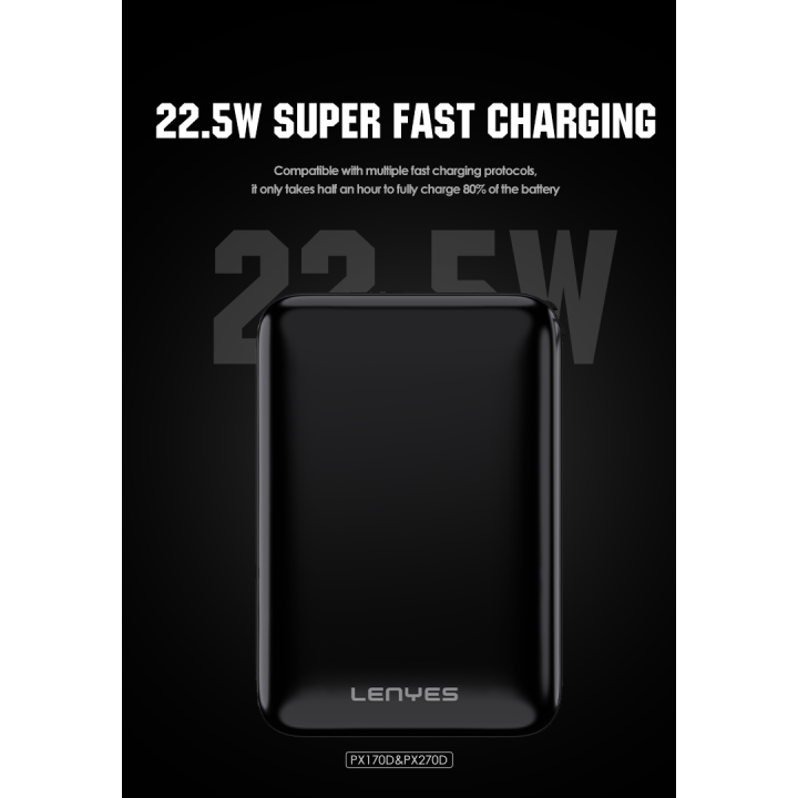 Power Bank Lenyes PX170D – Mini de 10000mAh