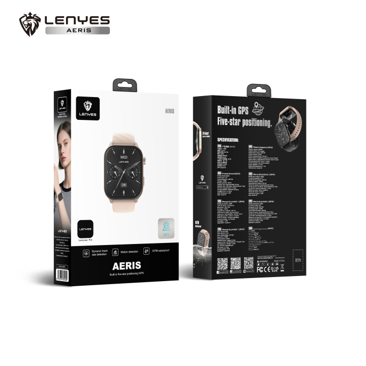 Reloj inteligente Lenyes AERIS Rosa – GPS Sport