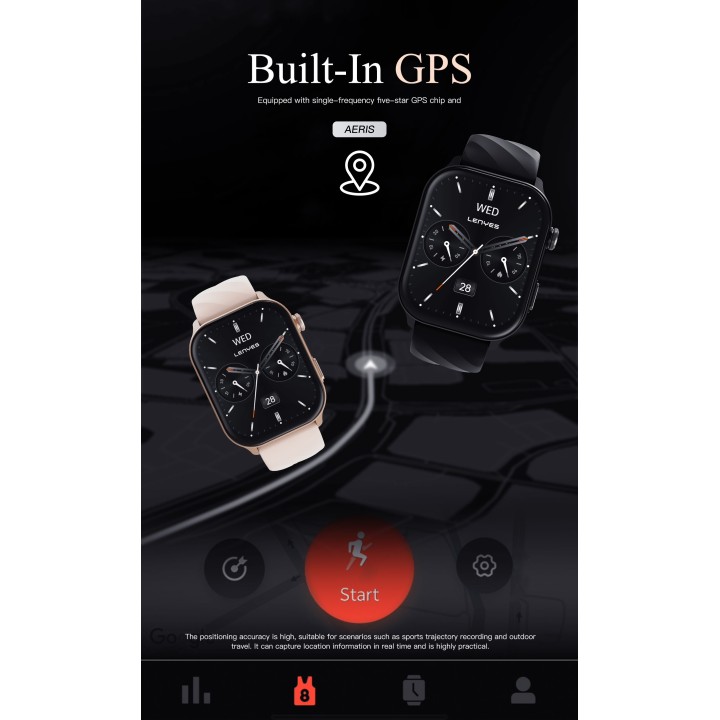 Reloj inteligente Lenyes AERIS Rosa – GPS Sport