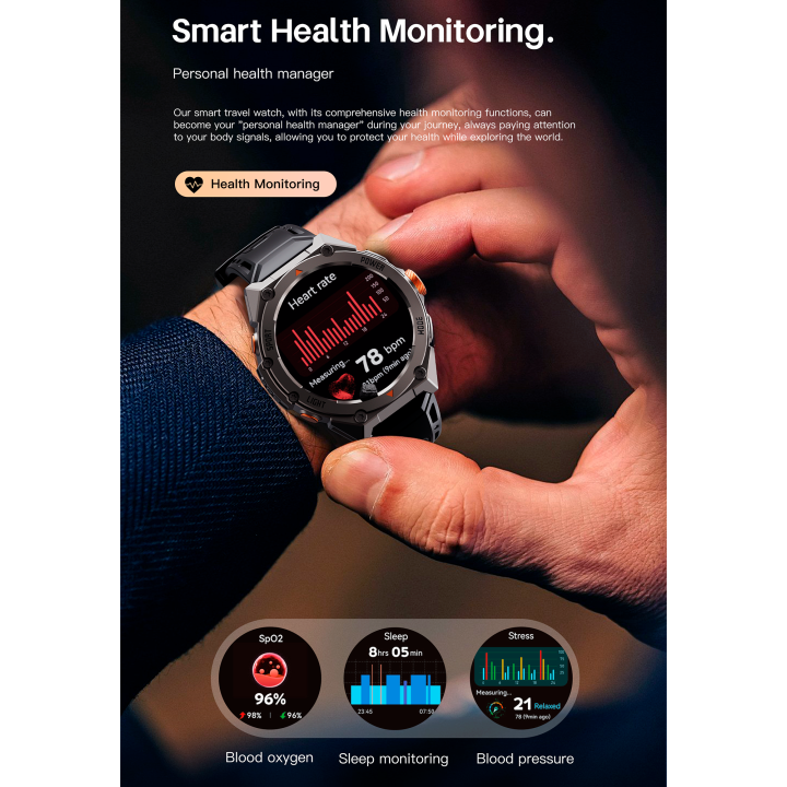 Reloj inteligente Lenyes VITA Negro – Titanium
