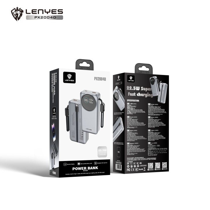 Power Bank Lenyes PX2004D – 20000mAh