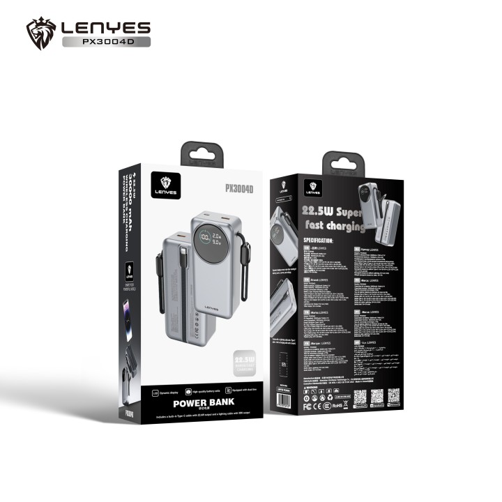 Power Bank Lenyes PX3004D – 30000mAh