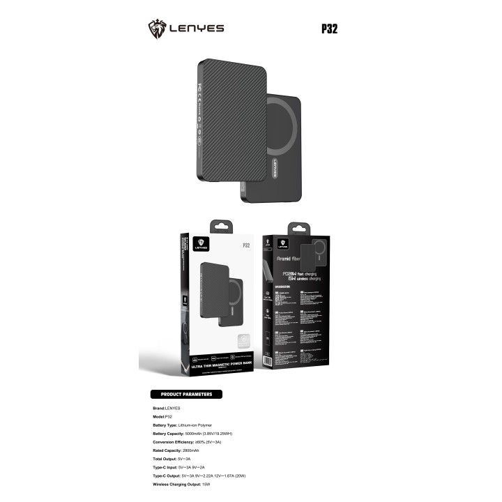 Power Bank Lenyes P32 – 5000mAh