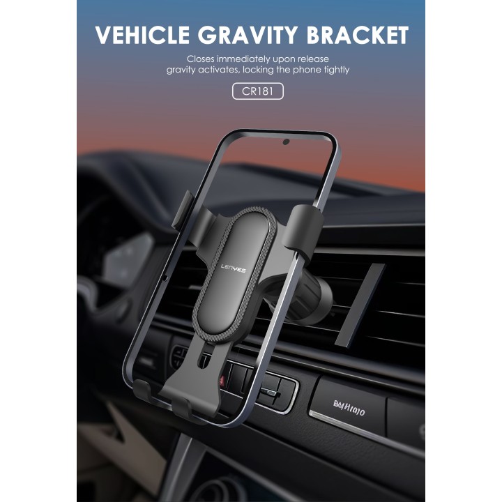 Soporte de Coche Lenyes CR181 – Gravedad Automática para Rejilla