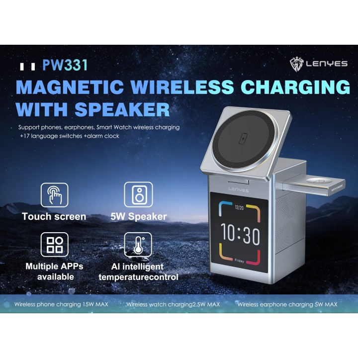 Altavoz Bluetooth Lenyes PW331 – Carga 15W +