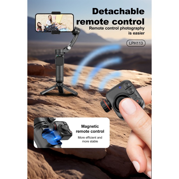 Estabilizador Gimbal Lenyes LPH113 – 3 Ejes con Seguimiento IA