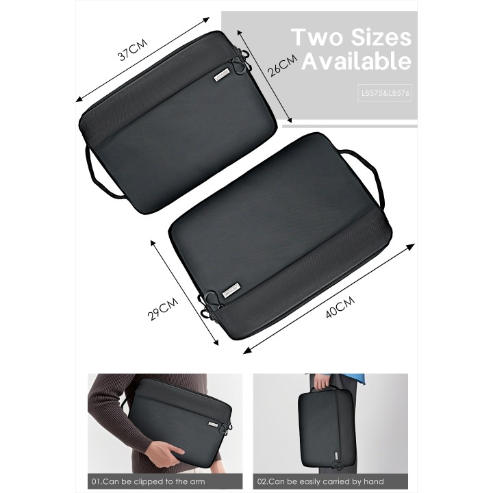 Funda para Portátil Lenyes LB575 – Poliéster Impermeable y Gran