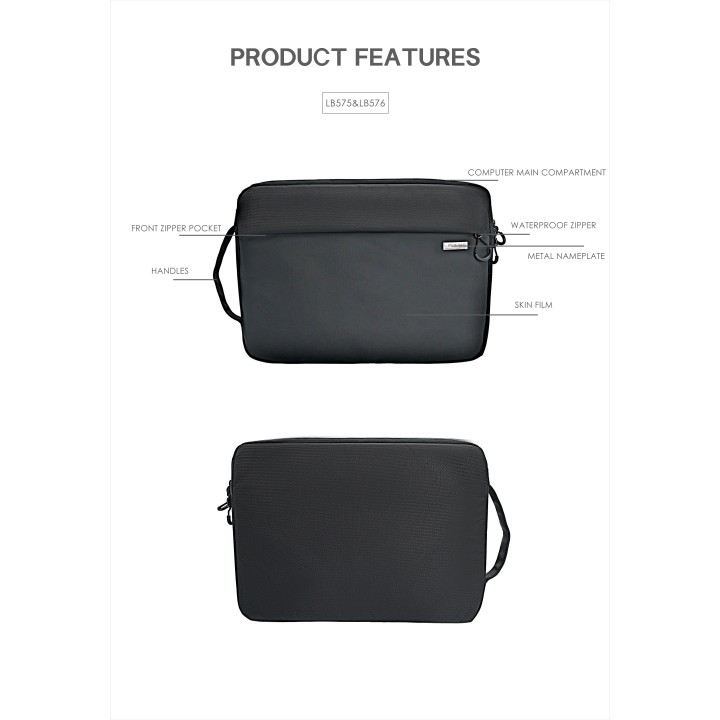 Funda para Portátil Lenyes LB575 – Poliéster Impermeable y Gran