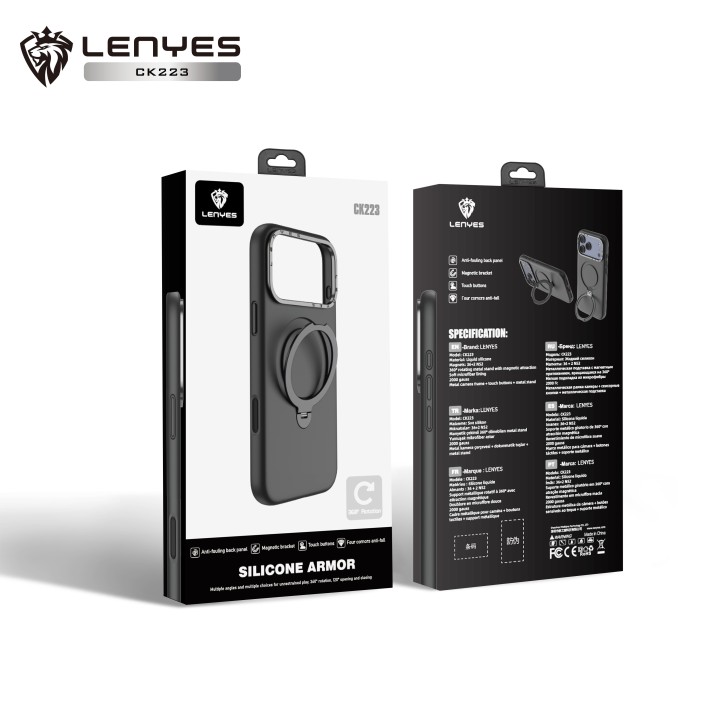 Lenyes CK223 al por Mayor - Funda MagSafe con Soporte 360° | WePhone