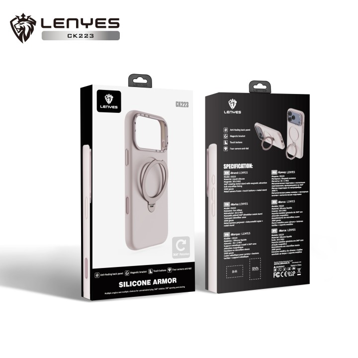 Lenyes CK223 al por Mayor - Funda MagSafe con Soporte 360° | WePhone