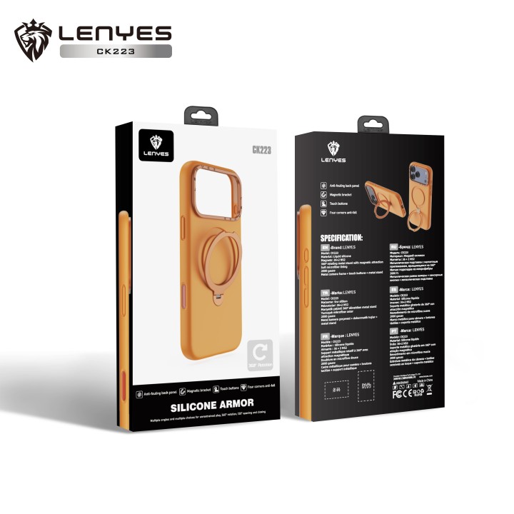 Lenyes CK223 al por Mayor - Funda MagSafe con Soporte 360° | WePhone