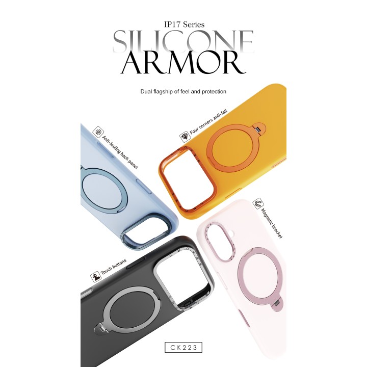 Lenyes CK223 al por Mayor - Funda MagSafe con Soporte 360° | WePhone