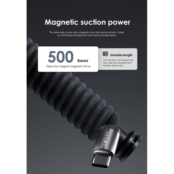 Cable Lenyes LC527-Tipo C – USB-C a USB-C LC527