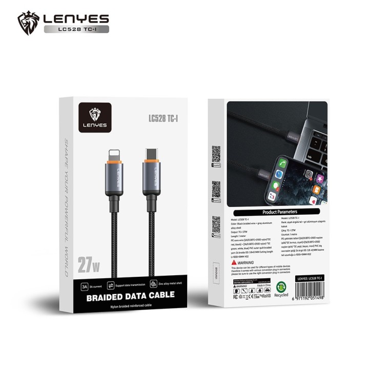 Cable Lenyes LC528 TC-i – USB-C a Lightning LC528i