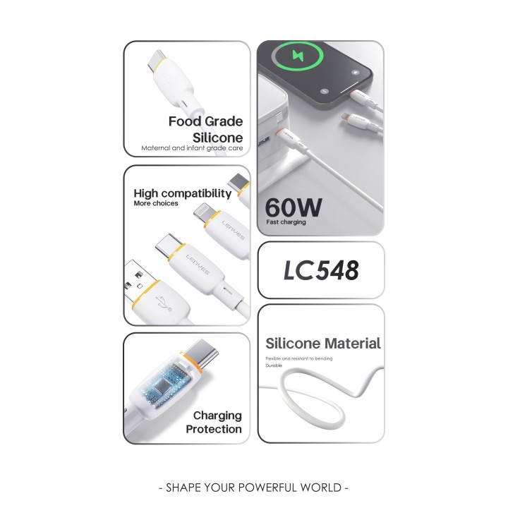 Cable Lenyes LC548-USBA-Lightning – USB-A a Lightning LC548-i