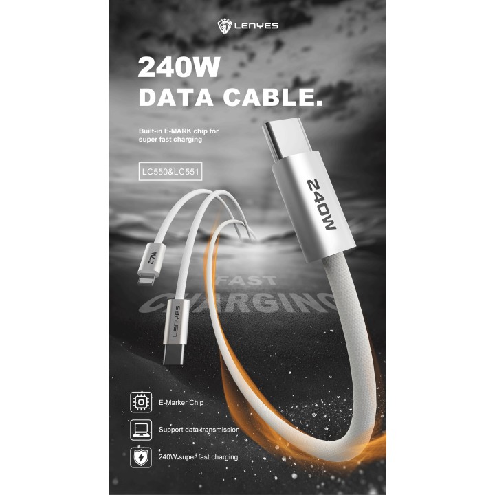 Cable Lenyes LC551-TipoC-TipoC – USB-C a USB-C LC551