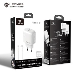 Cargador Lenyes LCH90+Cable TipoC-Lightning – LCH90 GaN 20W Cable