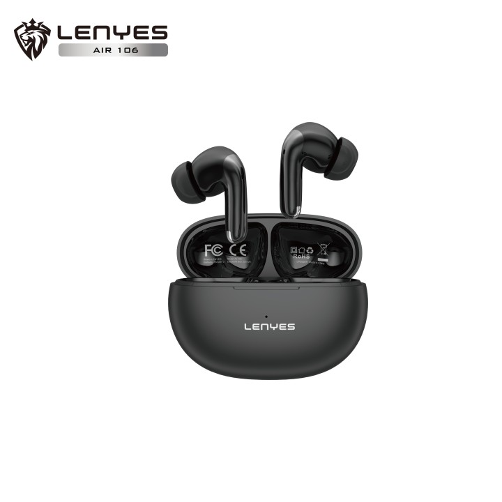 Auriculares TWS Lenyes Air 106 Negro – Bluetooth 5.4