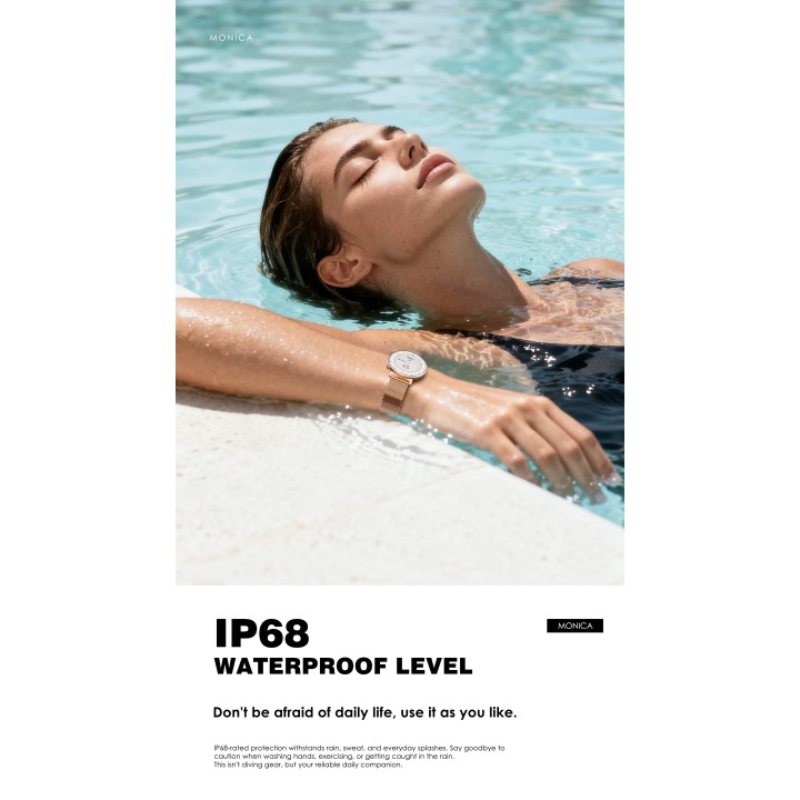 Reloj inteligente Lenyes MonicaGold – Perfil 8mm