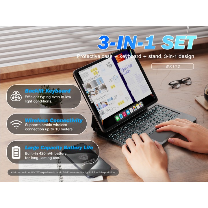 Teclado Lenyes WK113 – Para iPad Pro 11