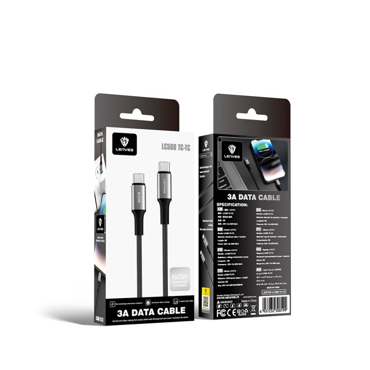 Cable Lenyes LC560 TC-TC – USB-C a USB-C LC560