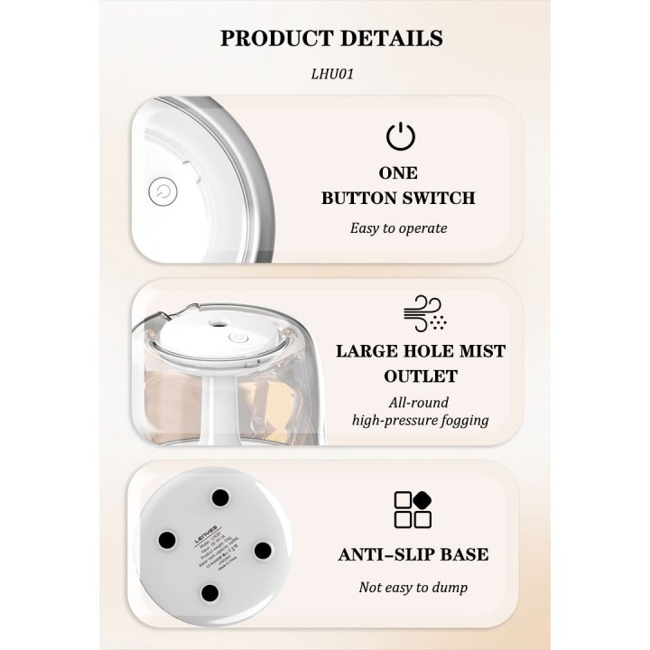 Humidificador Lenyes LHU01 – Conexión USB