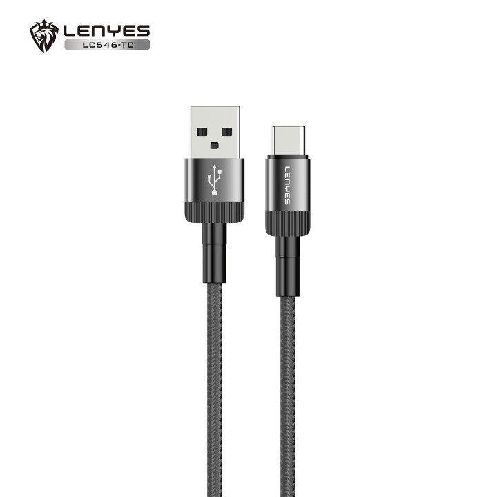 Cable Lenyes LC546-TC – USB-A a Tipo-C 12W 2.4A - 1 Metro Trenzado
