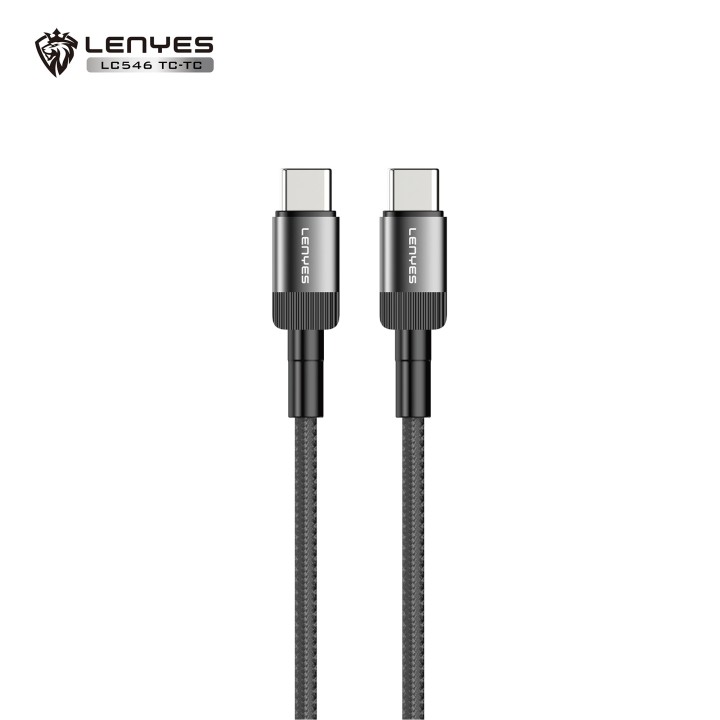Cable Lenyes LC546 TC-TC – USB-C a USB-C 60W PD - 1 Metro Trenzado