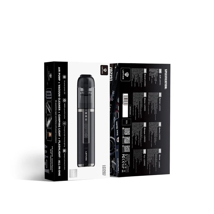 Aspiradora y Compresor 4 en 1 Lenyes LCI207 | 18000PA | Batería 6000mAh | Motor Brushless | Luz SOS