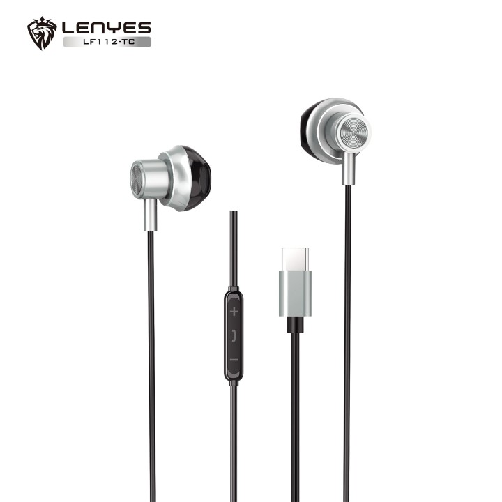 Auriculares con Cable con Conexión Tipo-C de Alta Fidelidad 14mm con Cero Latencia y Micrófono Integrado