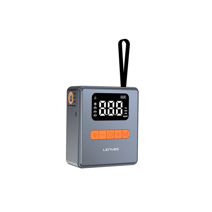 Mini Compresor de Aire Portátil con presión de 150 PSI a 100W con Pantalla Digital y Luz LED
