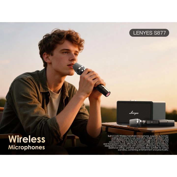 Altavoz Lenyes S877 Party Box Blanco – 200W Pico
