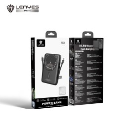 Lenyes P571 de 1000mAh con cables integrados de carga rápida y carga magnética de 15W | Mayorista B2B