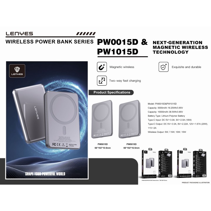 Power Bank Lenyes PW0015D – 5000mAh