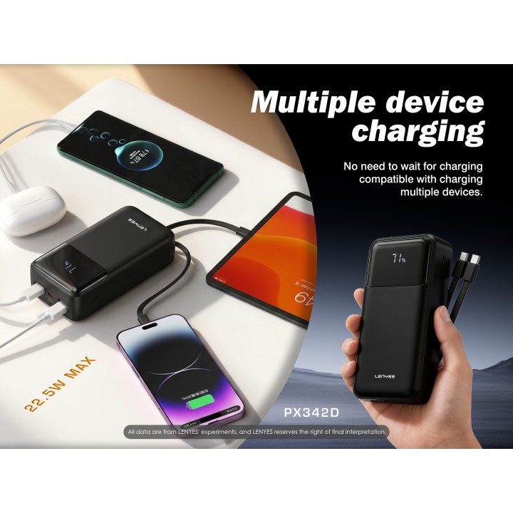 Power Bank Lenyes PX342D – 30000mAh