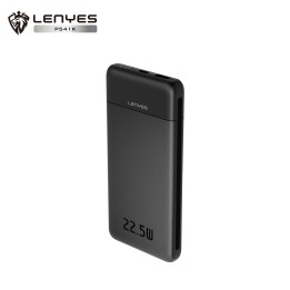 Lenyes P541K Black 10000mAh Power Bank with 22.5W Fast Charging | 3C Certification and Digital Screen