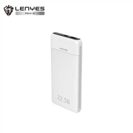 Lenyes P541K White 10000mAh Power Bank with 22.5W Fast Charging | 3C Certification and Digital Screen