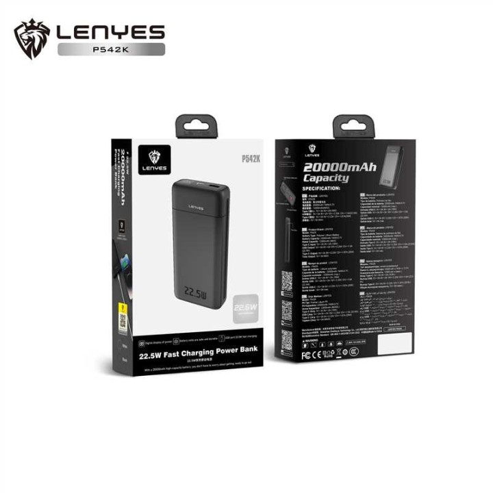 Power Bank Lenyes P542K-2 – 20000mAh