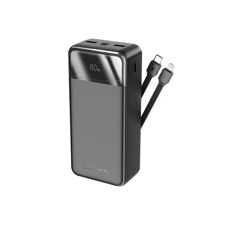 Power Bank Lenyes PX380D – 30000mAh 22.5W con Cables