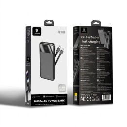 Power Bank Lenyes PX180D – 10000mAh 22.5W con Cables