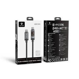 Cable Lenyes LC571 TC-TC – USB-C a USB-C 240W con Pantalla OLED