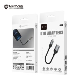 Adapter OTG Lenyes AX120 – USB a micro USB – braided cable