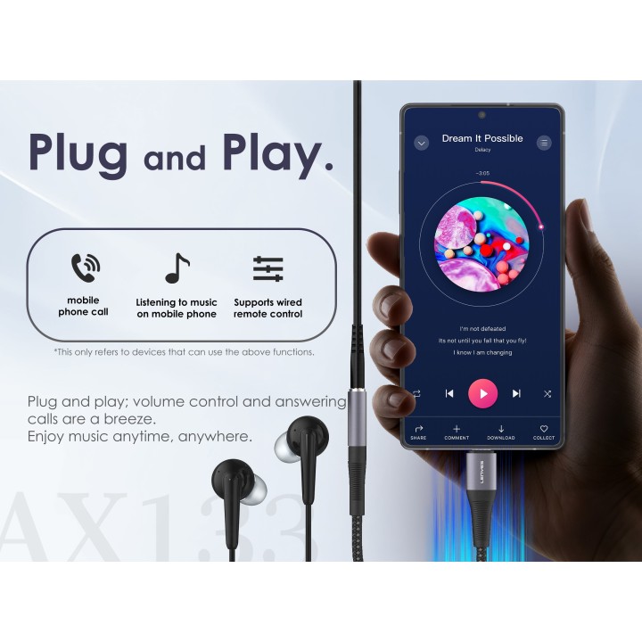Adaptador de Audio Lenyes AX133i – AX133-I Lightning a Jack 3.5mm