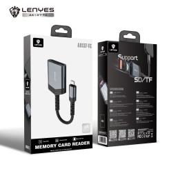 Lenyes AX137-tc SD and TF card reader – USB type-C interface