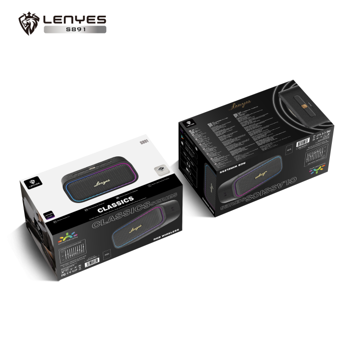 Altavoz Bluetooth Lenyes S891 Classics Negro – V5.3 80W Peak