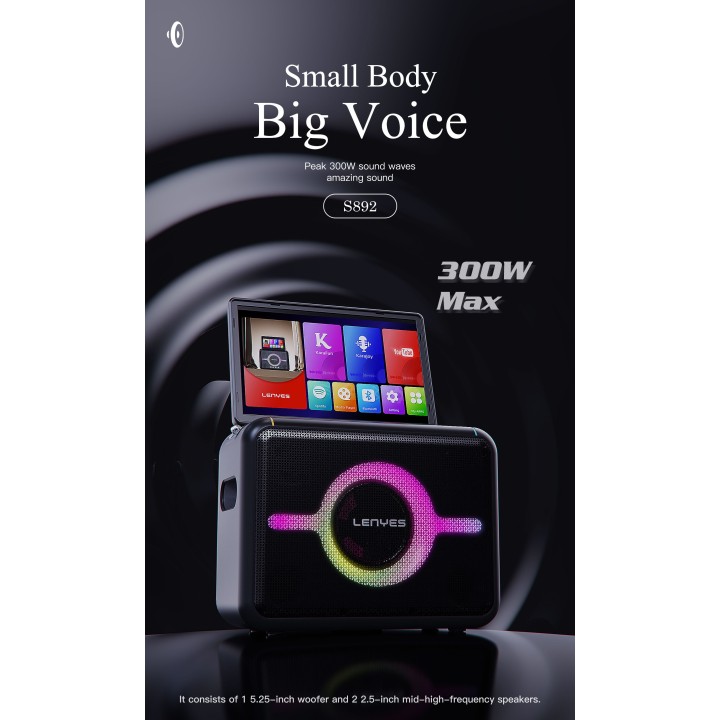 Altavoz para fiestas Lenyes S892 – 300W Peak
