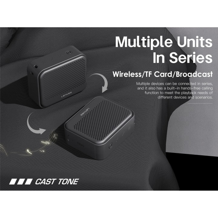 Altavoz Bluetooth Lenyes CastTone – 12W Ultra-Portátil